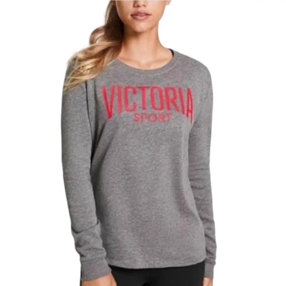 Victoria’s Secret gray fleece lined sweatshirt, L.